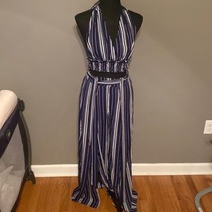 Crop top and pants set